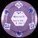 Tin-glazed earthenware plate